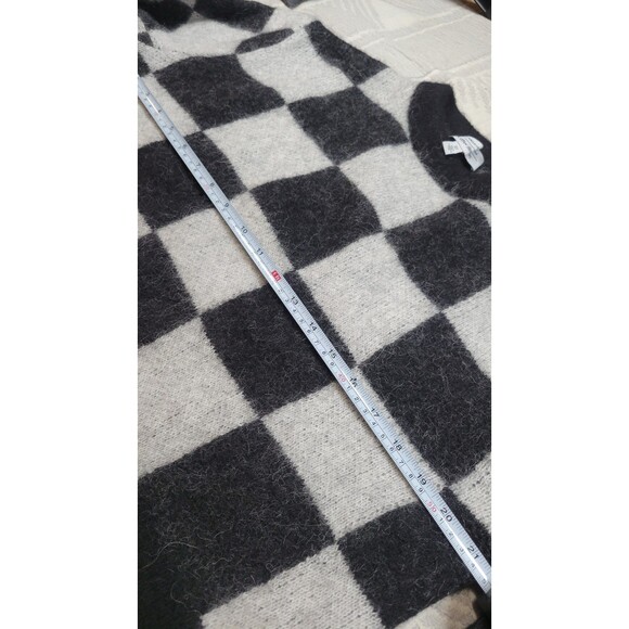 & Other Stories Stockholm Atelier Checkerboard Wool-Blend Sweater (Size Small) - Picture 8 of 10